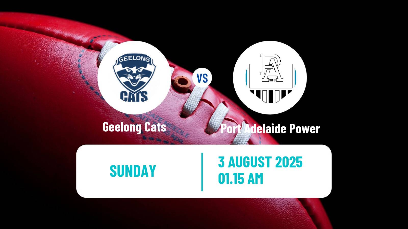 Aussie rules AFL Geelong Cats - Port Adelaide Power