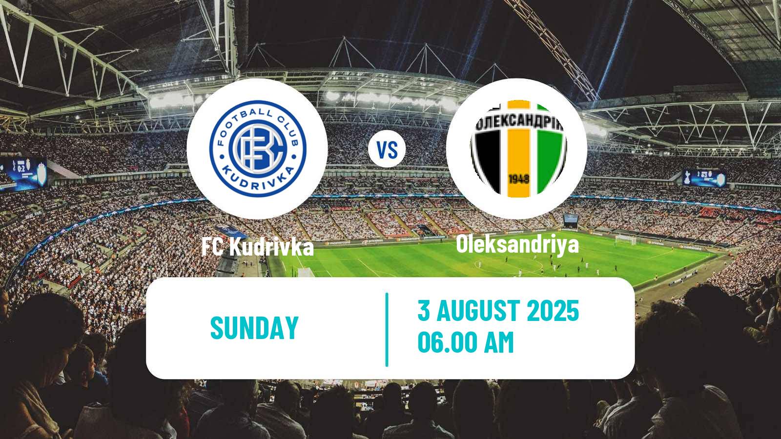 Football Ukrainian Premier League Kudrivka - Oleksandriya