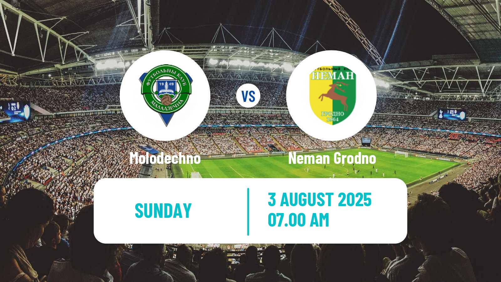 Football Belarusian Vysshaya Liga Molodechno - Neman Grodno