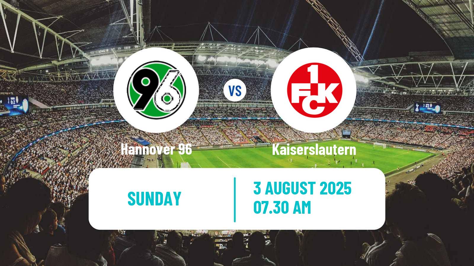 Football German 2 Bundesliga Hannover - Kaiserslautern