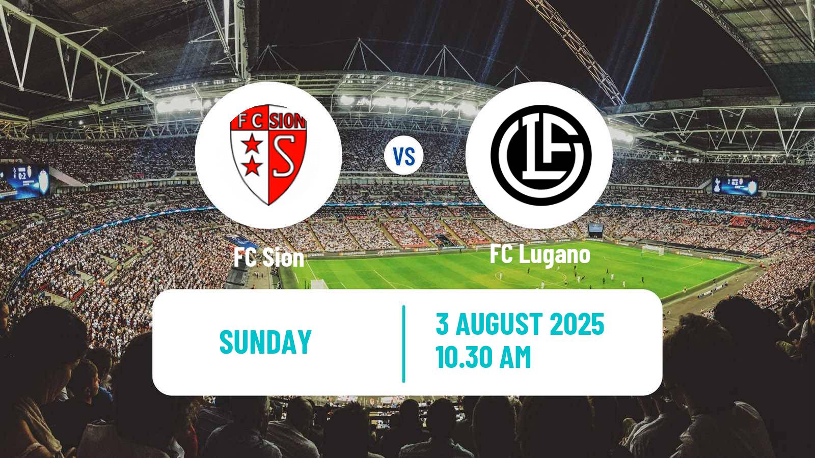 Football Swiss Super League Sion - Lugano