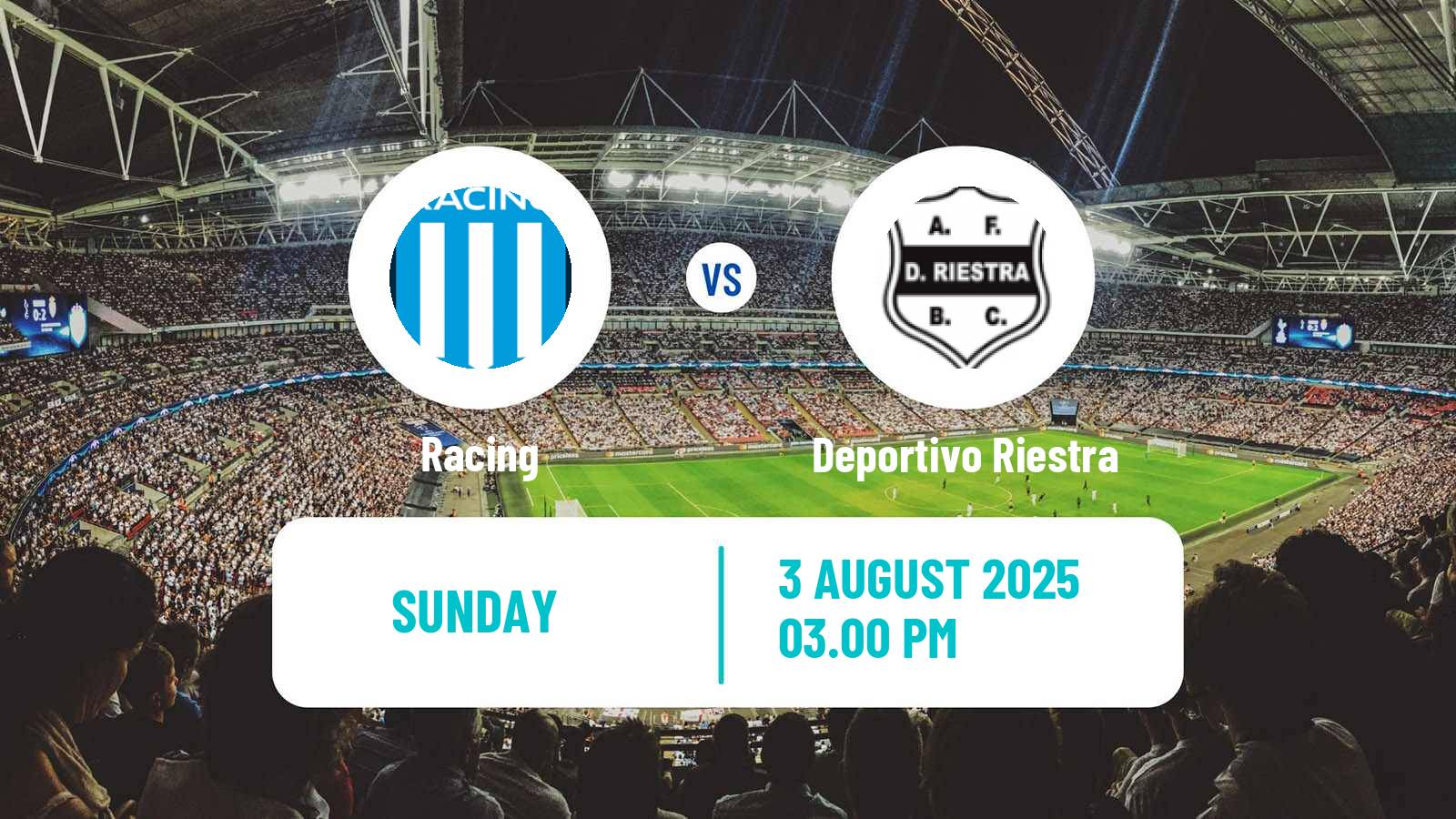 Football Copa Argentina Racing - Deportivo Riestra