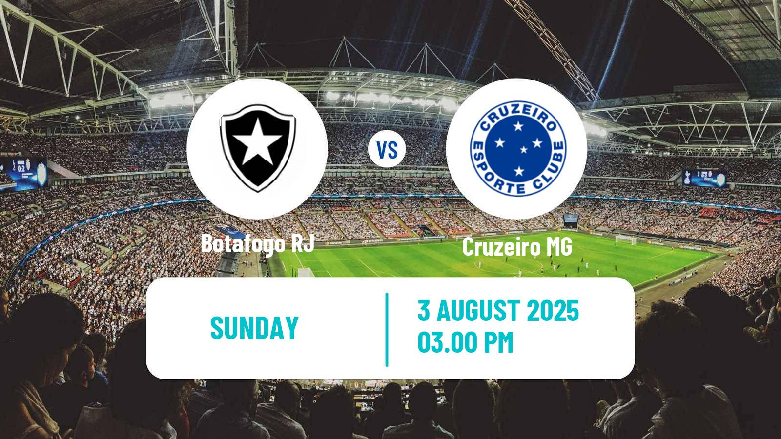Football Brazilian Serie A Botafogo RJ - Cruzeiro