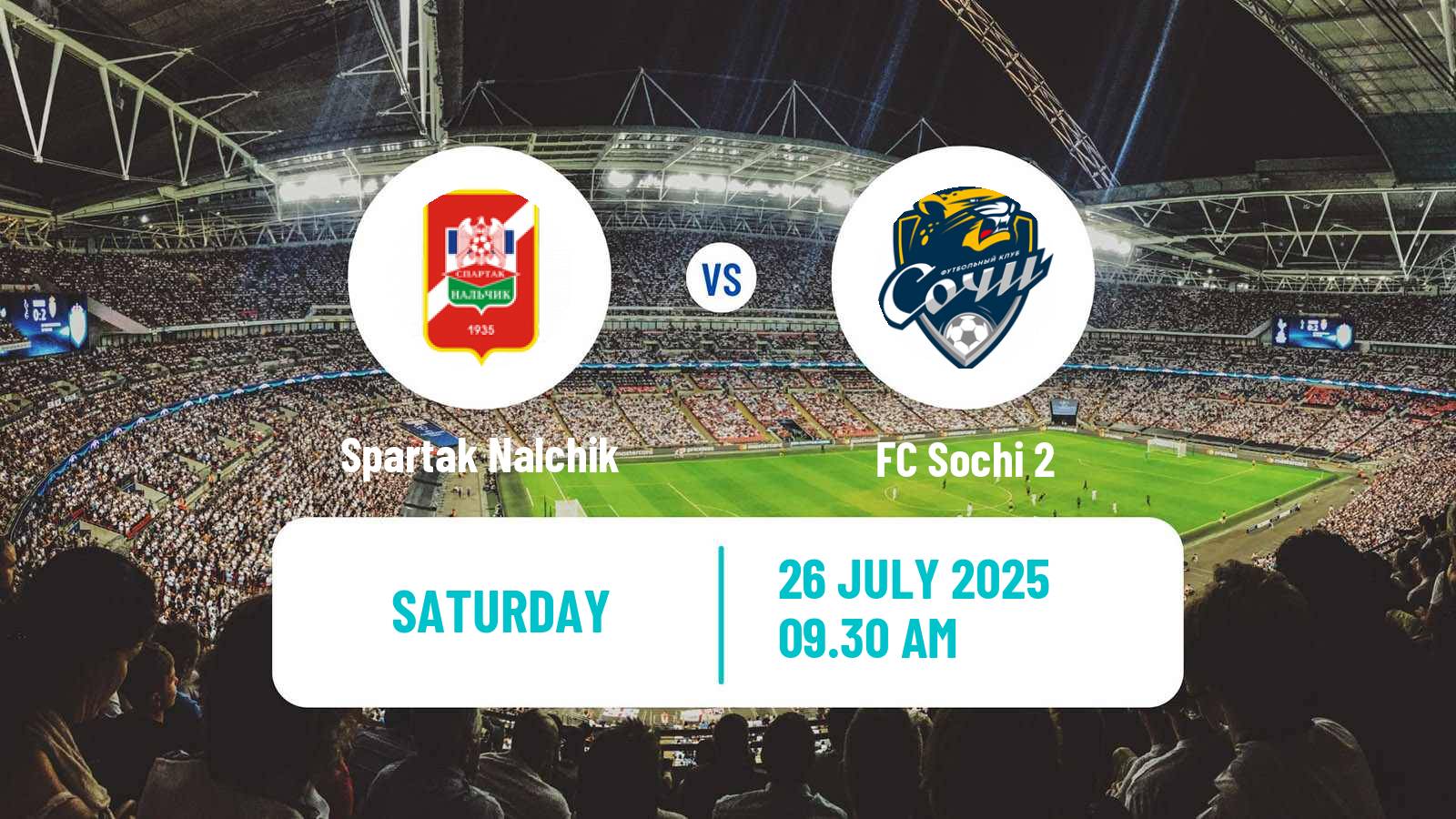 Football FNL 2 Division B Group 1 Spartak Nalchik - Sochi 2