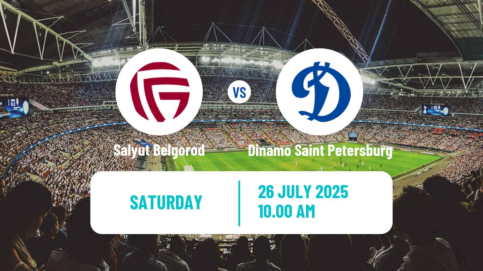 Football FNL 2 Division B Group 3 Salyut Belgorod - Dinamo Saint Petersburg