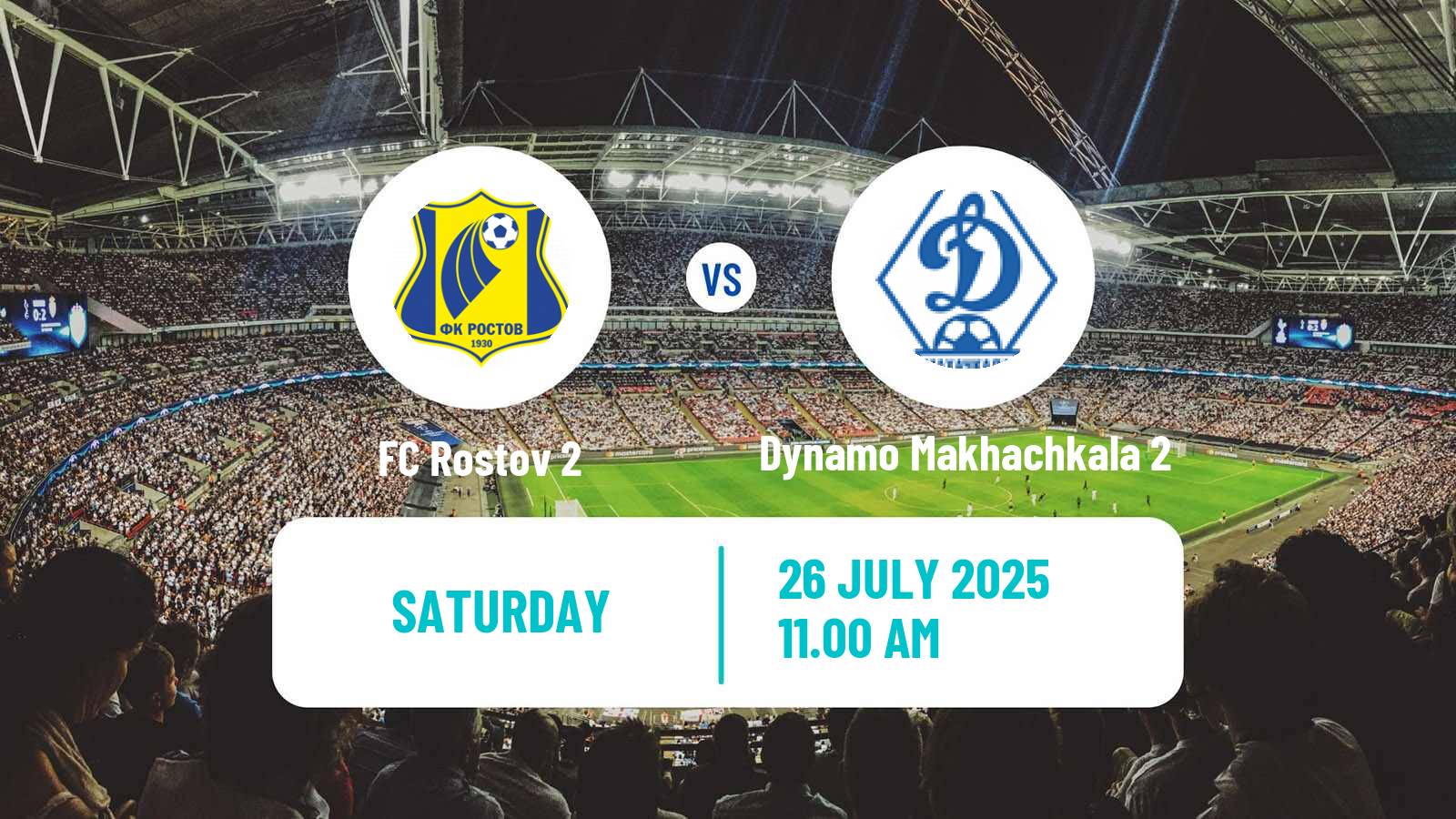 Football FNL 2 Division B Group 1 Rostov 2 - Dynamo Makhachkala 2