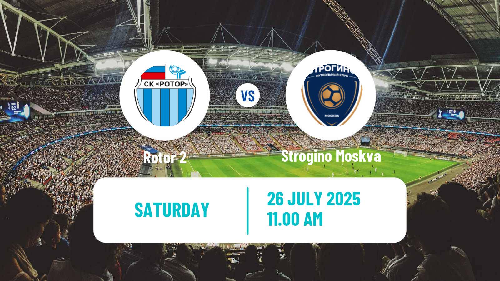 Football FNL 2 Division B Group 3 Rotor 2 - Strogino Moskva