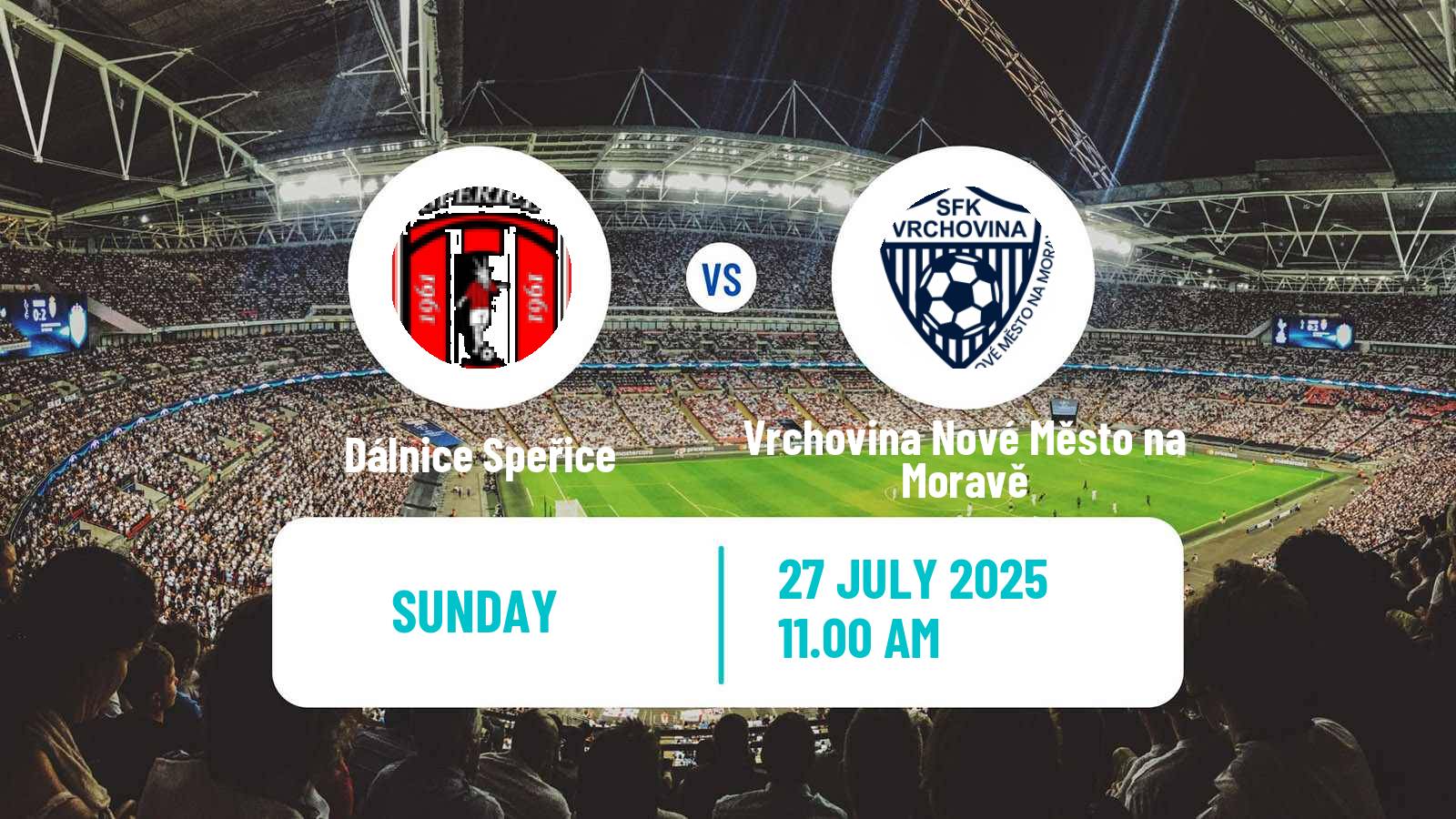 Football Czech Cup Dálnice Speřice - Vrchovina Nové Město na Moravě