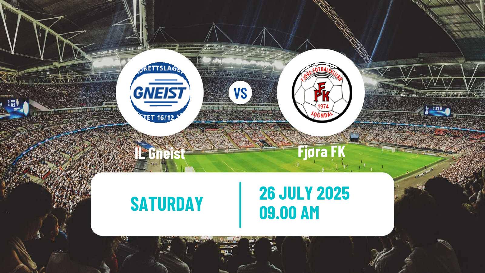 Football Norwegian Division 3 - Group 4 Gneist - Fjøra