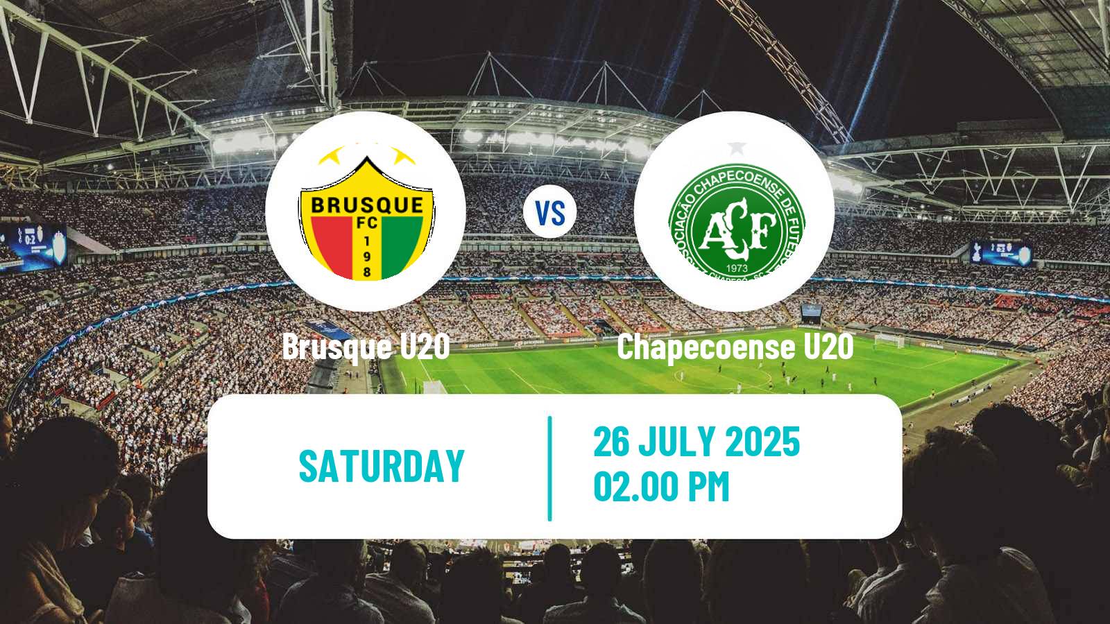 Football Brazilian Catarinense U20 Brusque U20 - Chapecoense U20