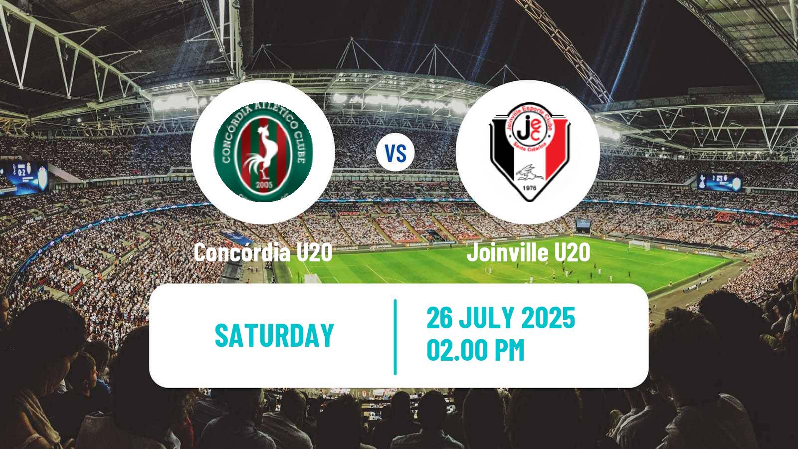 Football Brazilian Catarinense U20 Concórdia U20 - Joinville U20