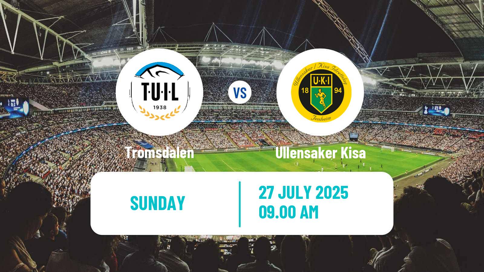 Football Norwegian Division 2 - Group 2 Tromsdalen - Ullensaker Kisa