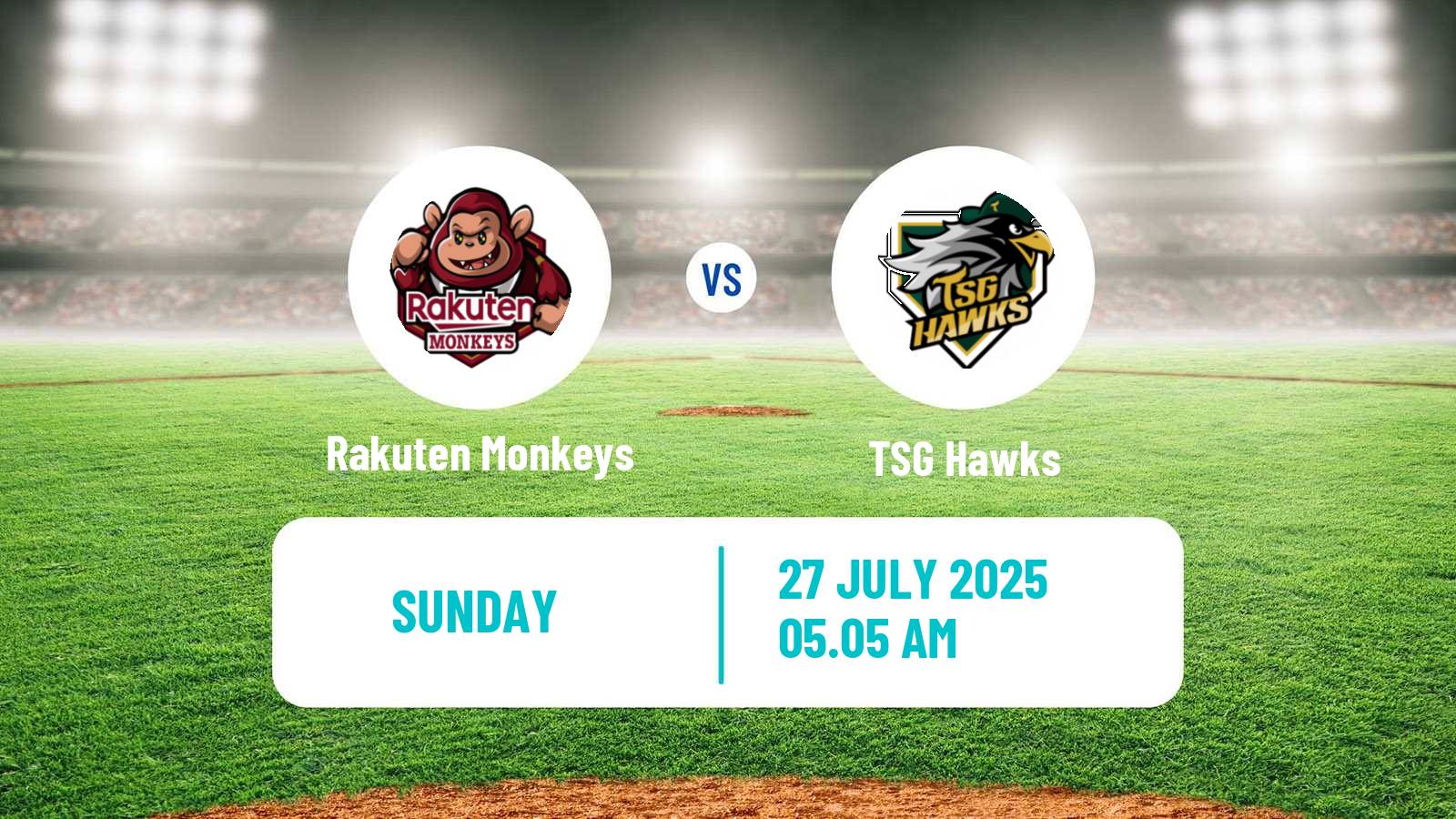 Baseball Taiwan CPBL Rakuten Monkeys - TSG Hawks