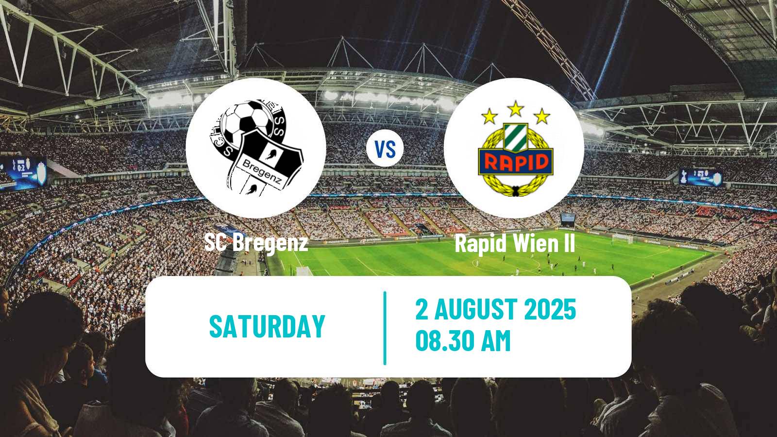 Football Austrian 2 Liga Bregenz - Rapid Wien II
