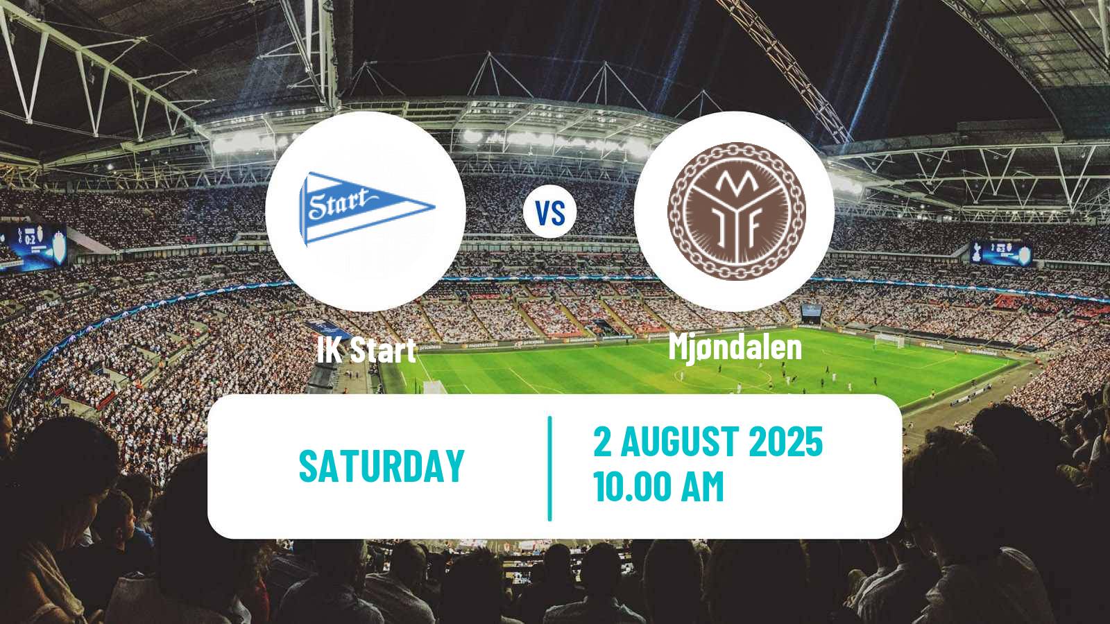 Football Norwegian Adeccoligaen Start - Mjøndalen