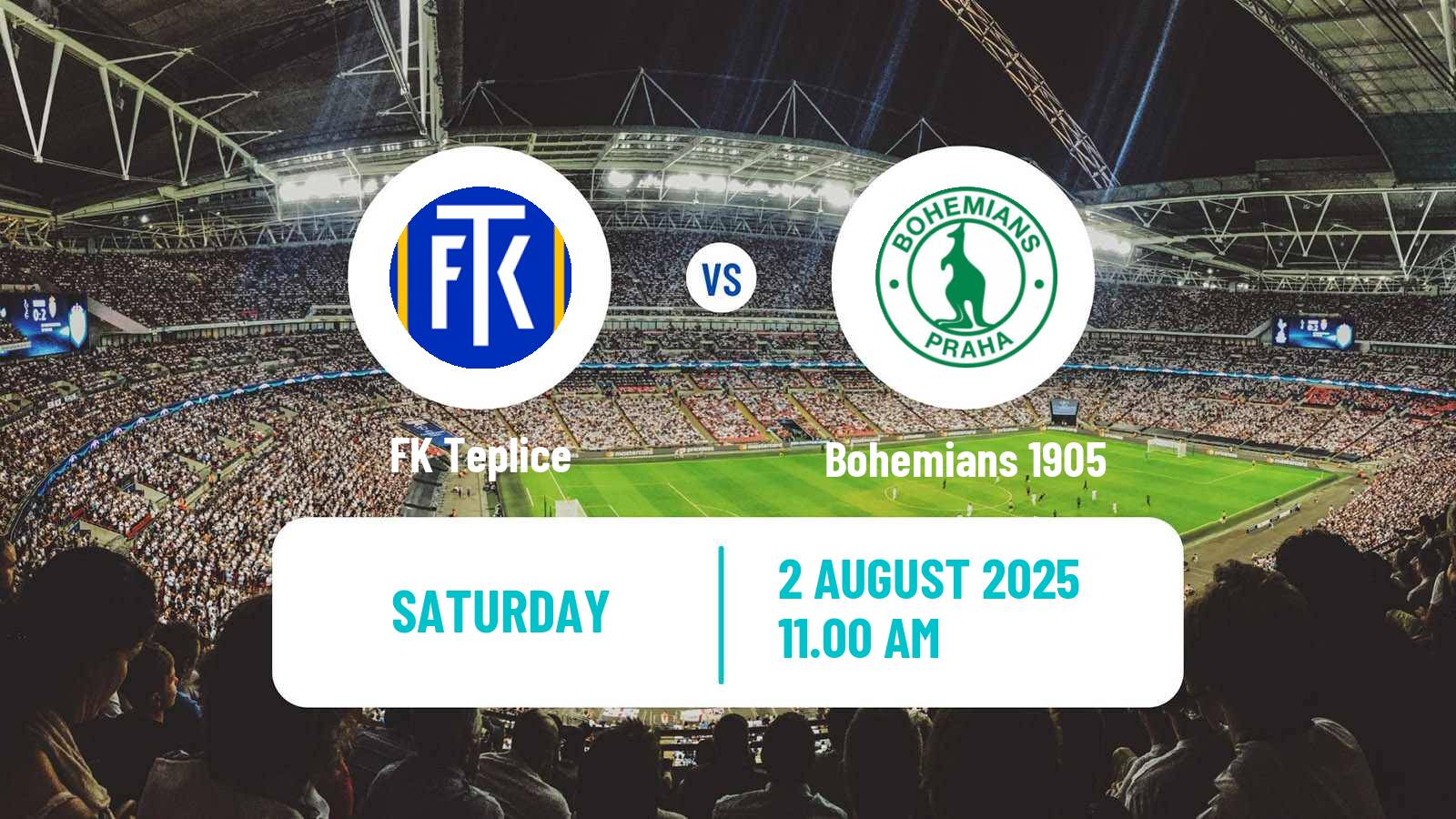 Football Czech 1 Liga Teplice - Bohemians 1905