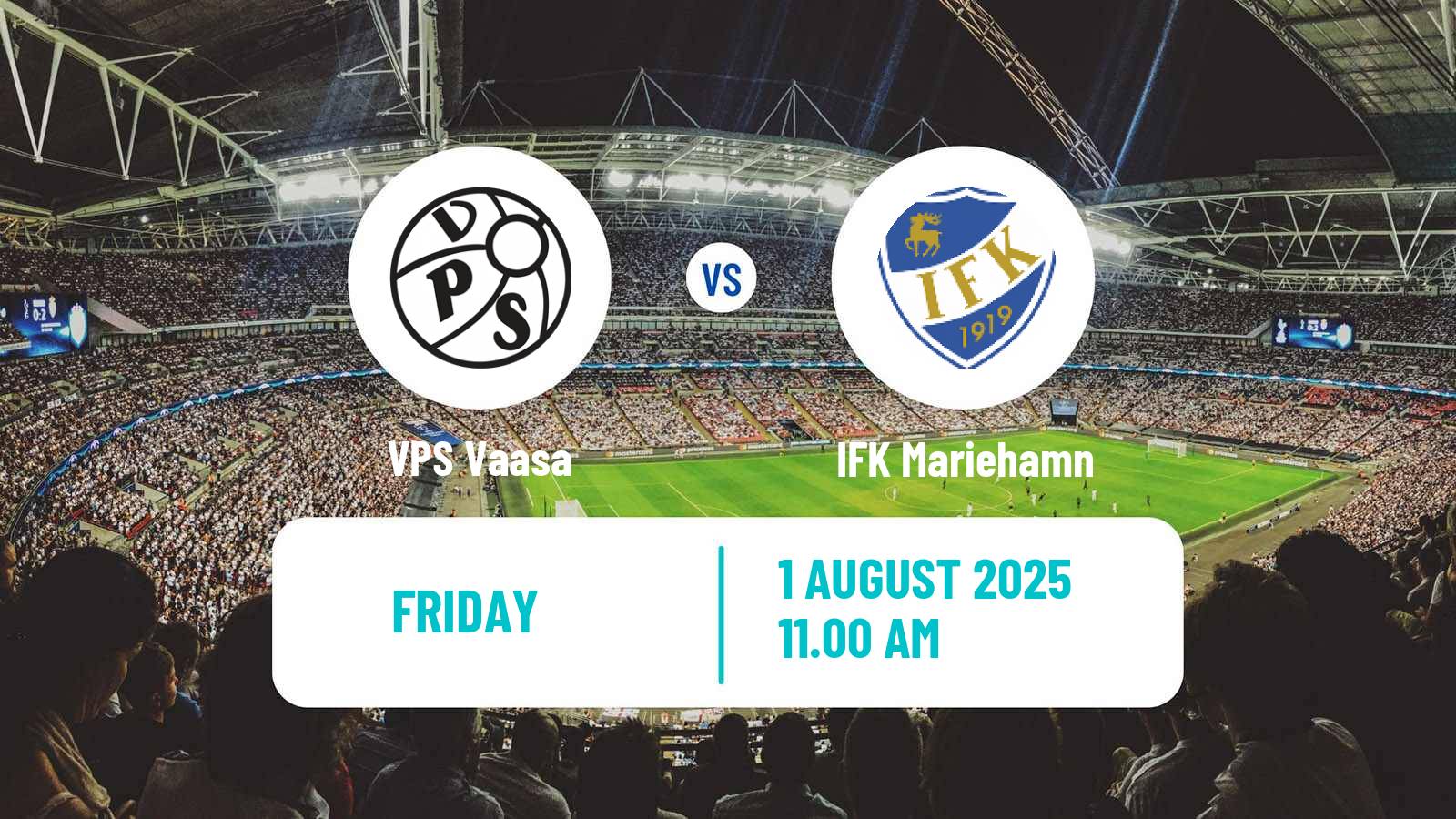 Football Finnish Veikkausliiga VPS Vaasa - IFK Mariehamn