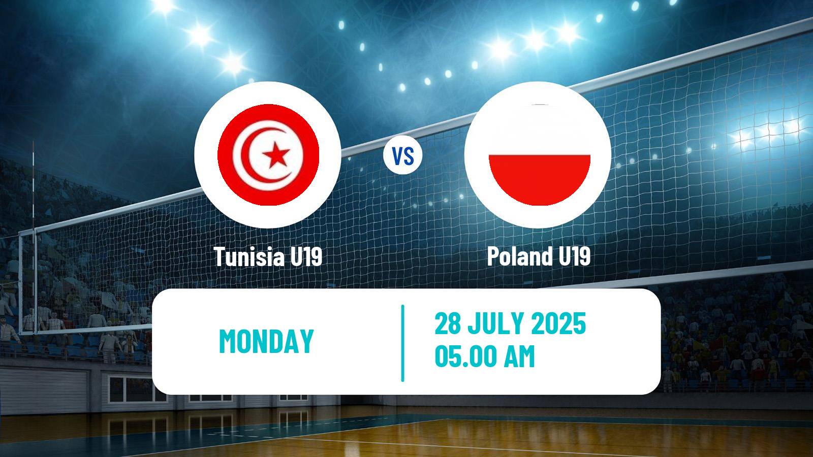 Volleyball World Championship U19 Volleyball Tunisia U19 - Poland U19