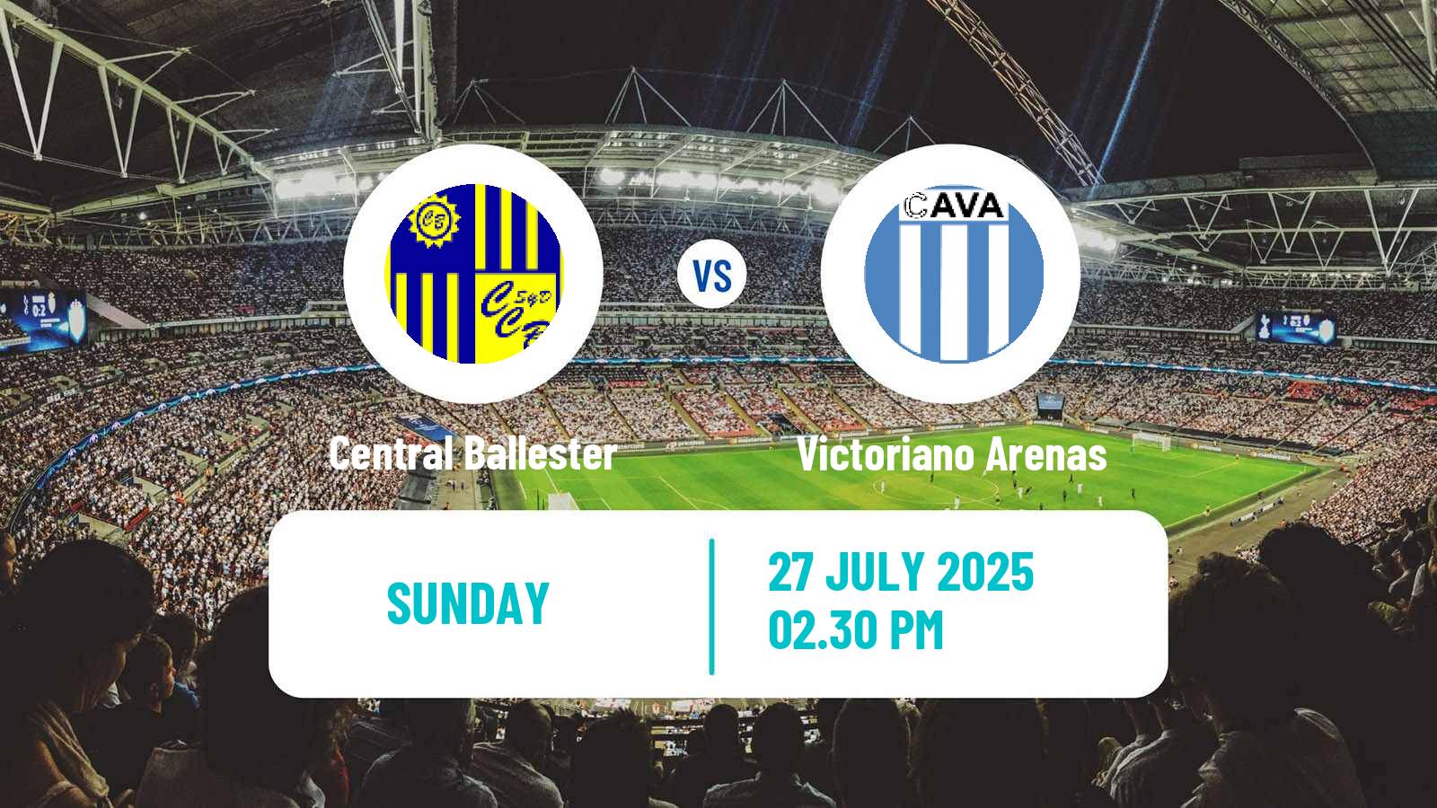 Football Argentinian Primera C Central Ballester - Victoriano Arenas