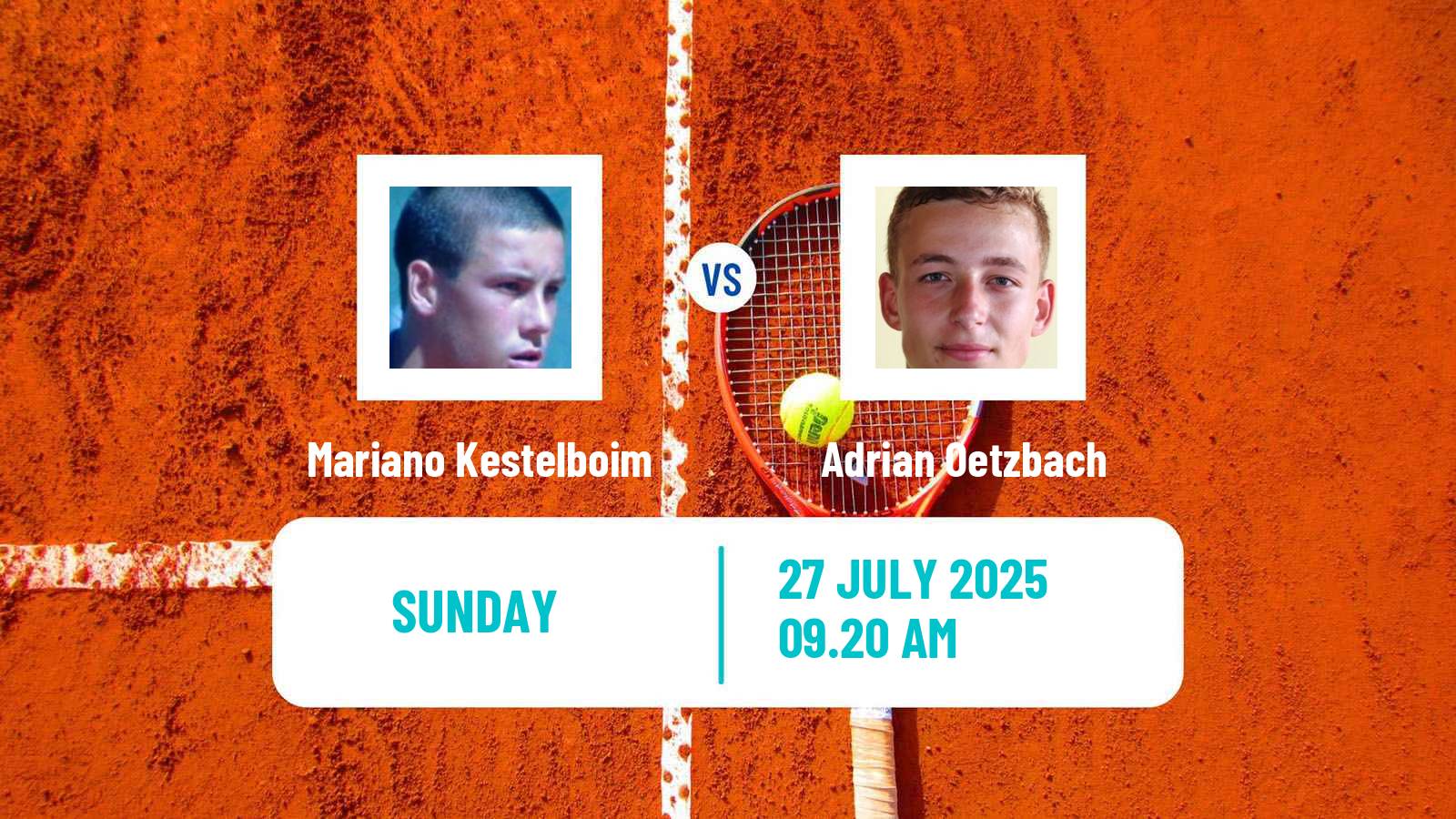 Tennis Hagen Challenger Men Mariano Kestelboim - Adrian Oetzbach