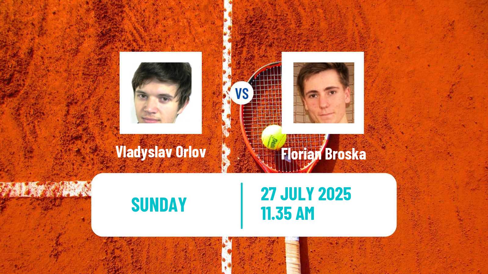 Tennis Hagen Challenger Men Vladyslav Orlov - Florian Broska