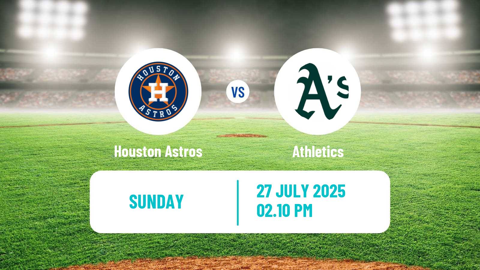 Baseball MLB Houston Astros - Athletics