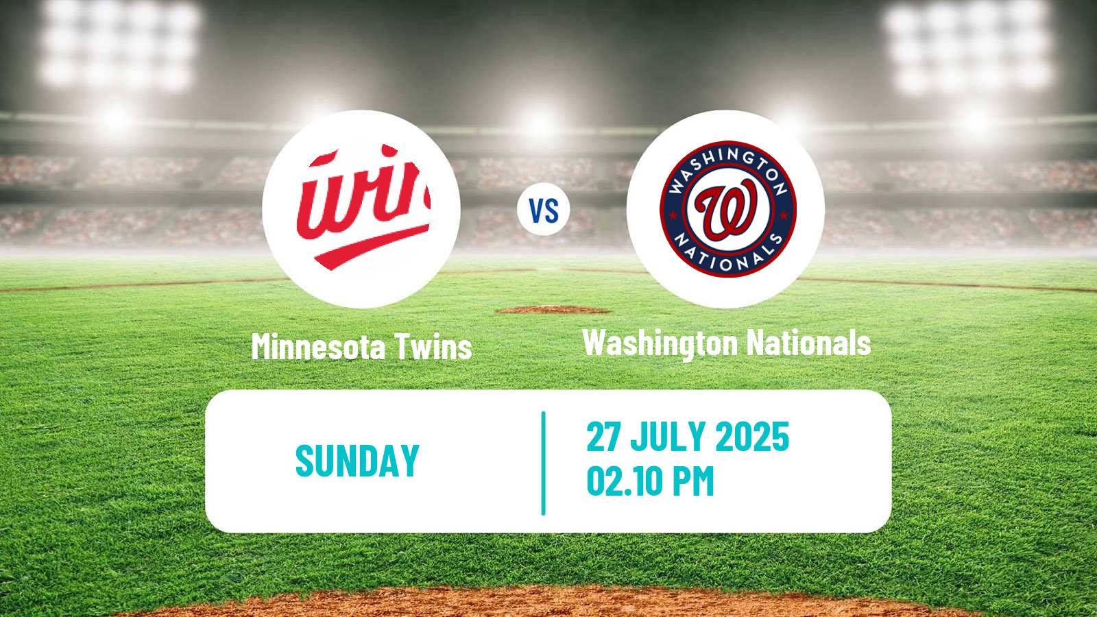 Baseball MLB Minnesota Twins - Washington Nationals