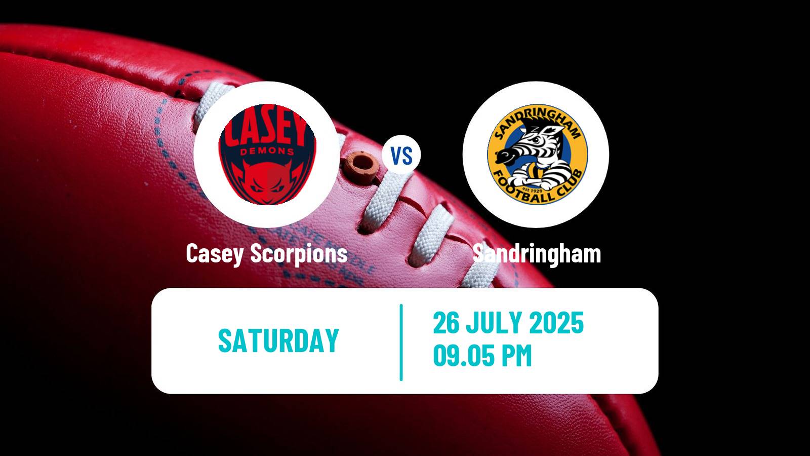 Aussie rules VFL Casey Scorpions - Sandringham
