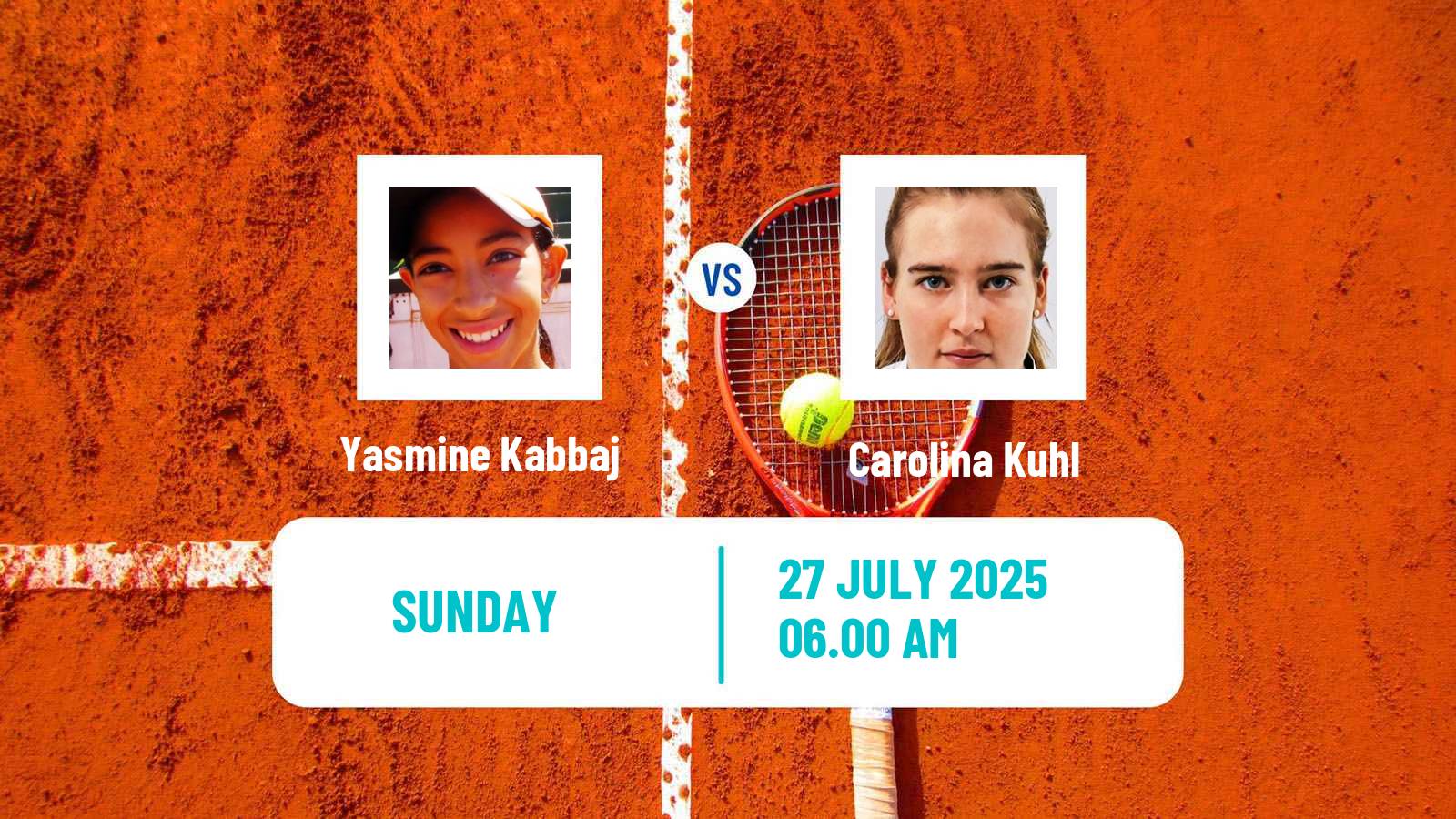 Tennis ITF W35 Mohammedia Women Yasmine Kabbaj - Carolina Kuhl