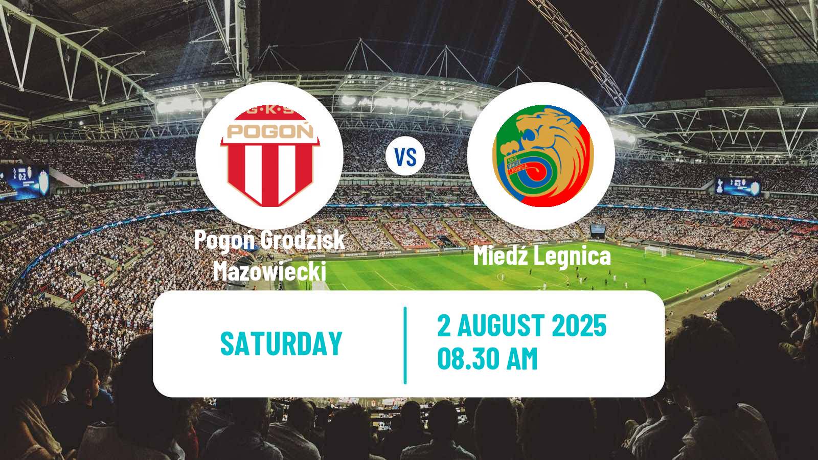 Football Polish Division 1 Pogoń Grodzisk Mazowiecki - Miedź Legnica