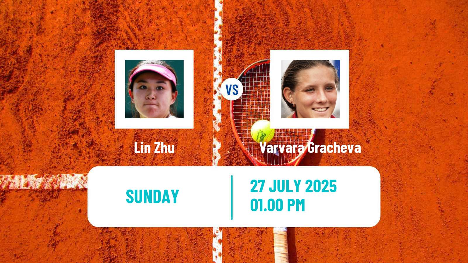 Tennis WTA Montreal Lin Zhu - Varvara Gracheva