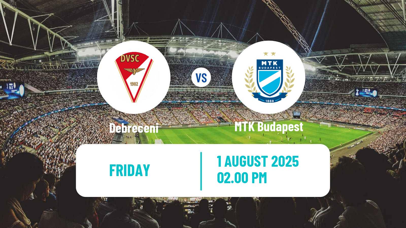 Football Hungarian NB I Debreceni - MTK Budapest