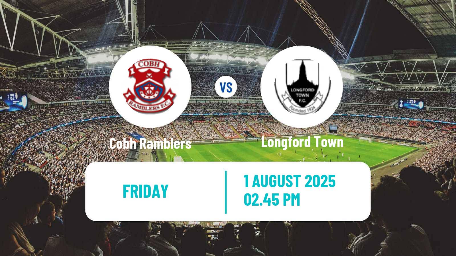 Football Irish Division 1 Cobh Ramblers - Longford Town
