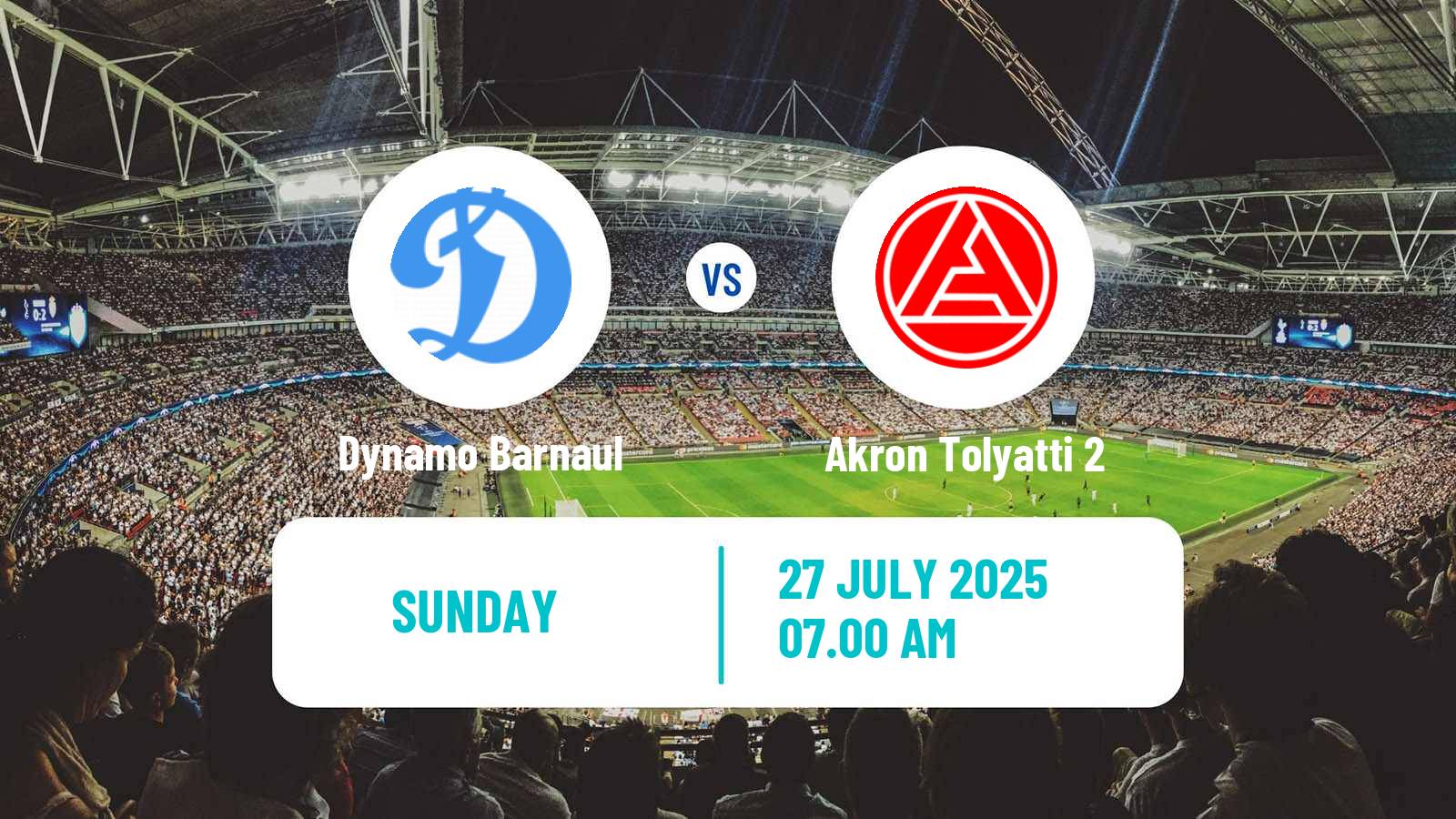 Football  FNL 2 Division B Group 4 Dynamo Barnaul - Akron Tolyatti 2