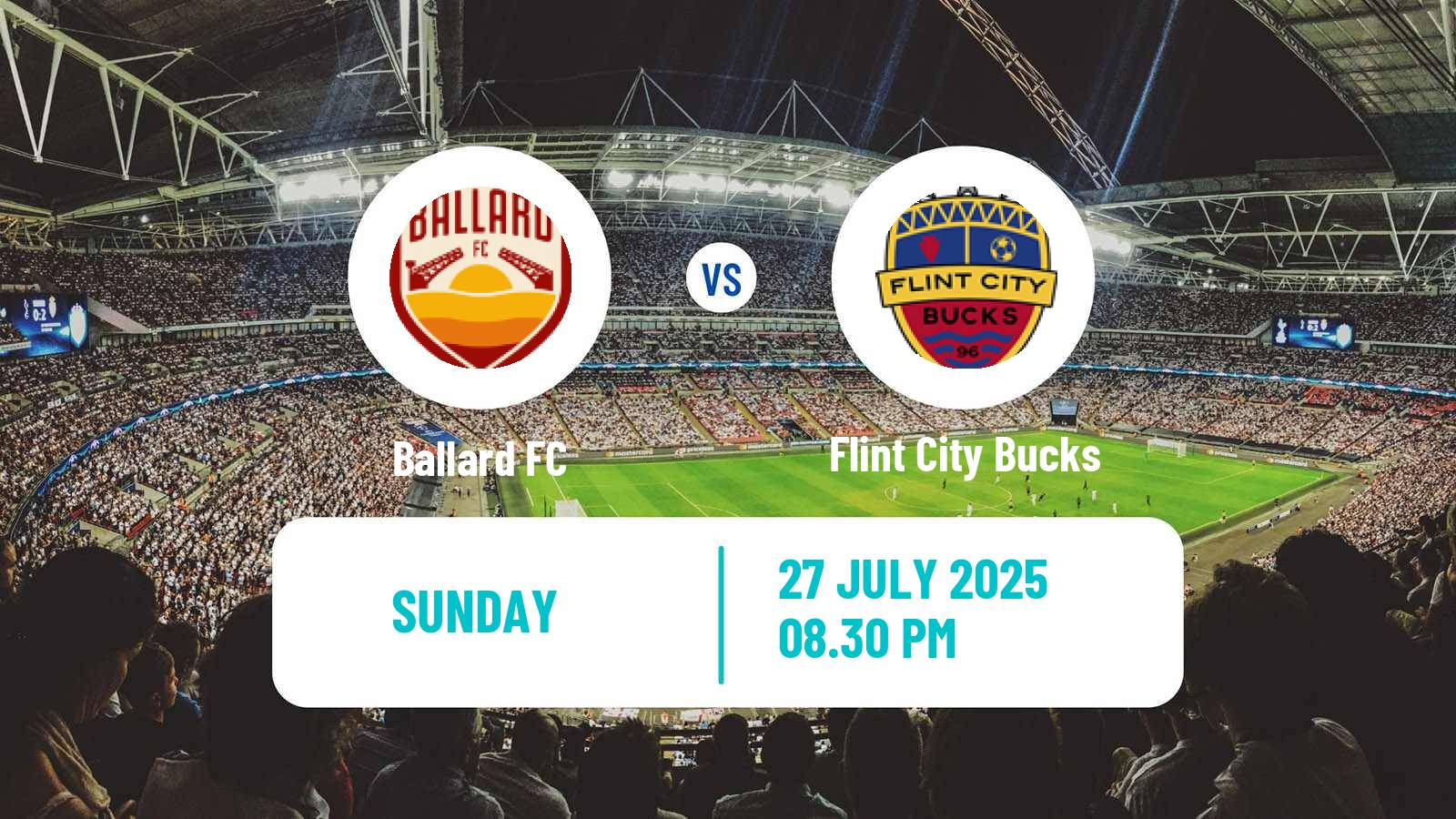Football USL League Two Ballard - Flint City Bucks