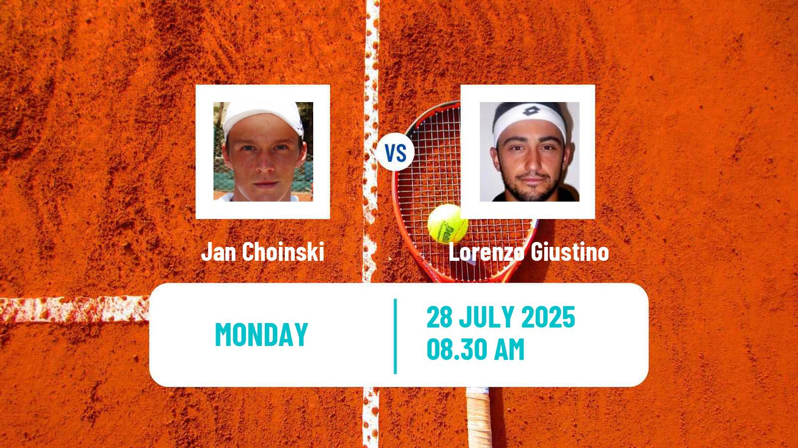 Tennis Hagen Challenger Men Jan Choinski - Lorenzo Giustino