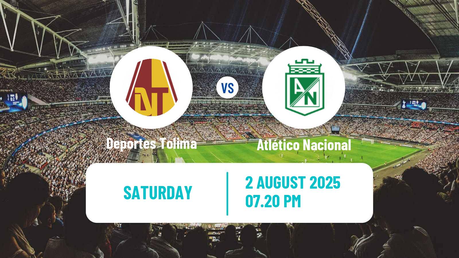 Football Colombian Primera A Deportes Tolima - Atlético Nacional