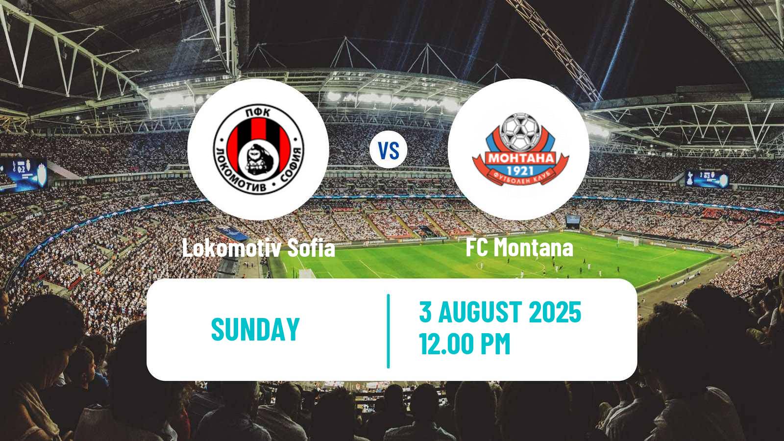 Football Bulgarian Parva Liga Lokomotiv Sofia - Montana