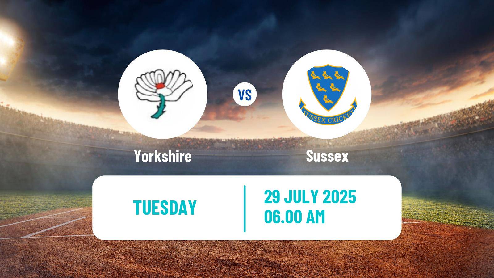 Cricket County Championship One Cricket Yorkshire - Sussex