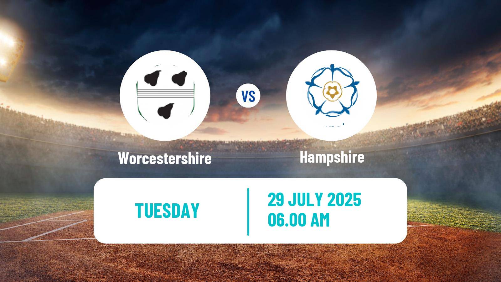 Cricket County Championship One Cricket Worcestershire - Hampshire