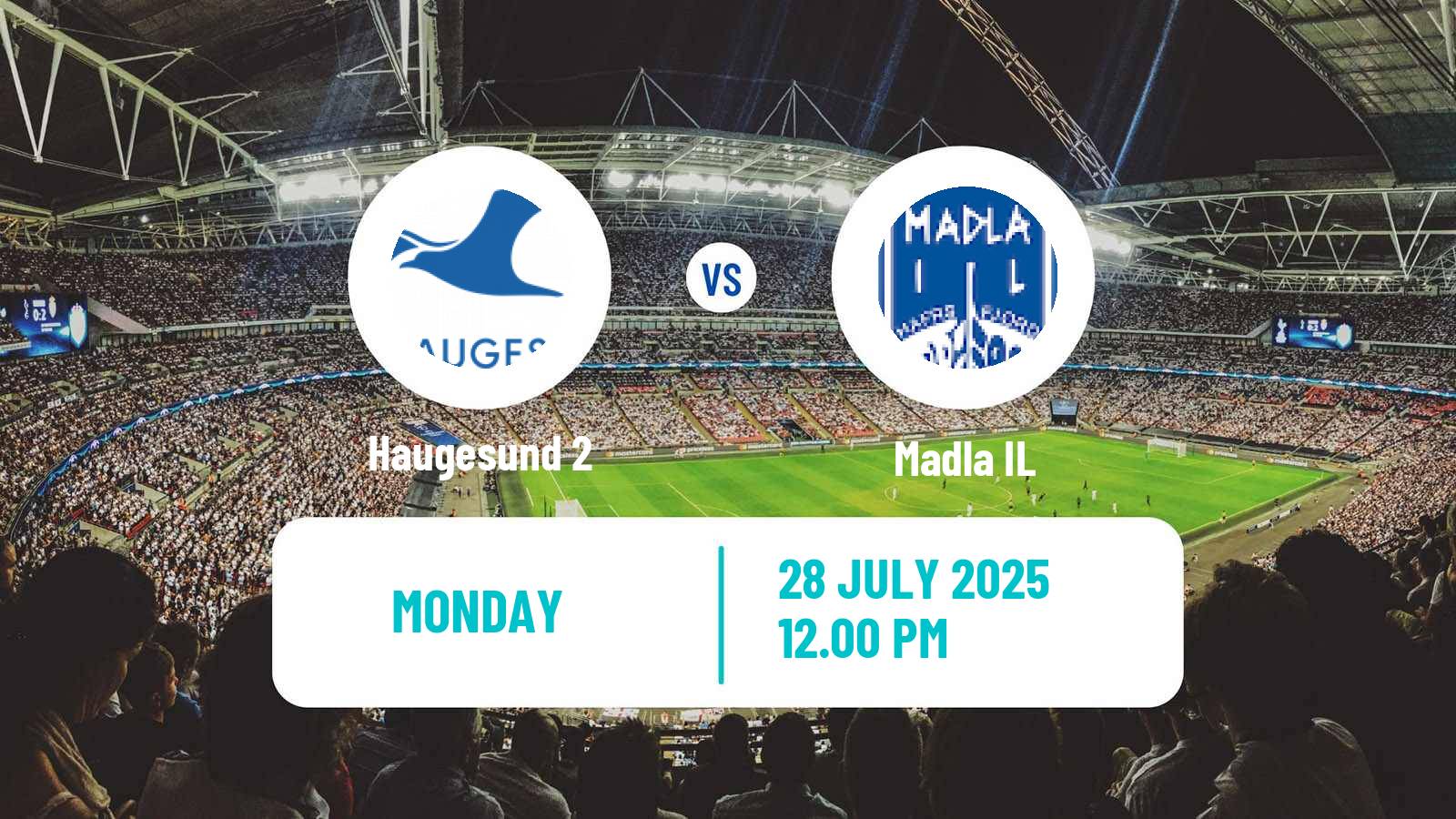 Football Norwegian Division 3 - Group 5 Haugesund 2 - Madla