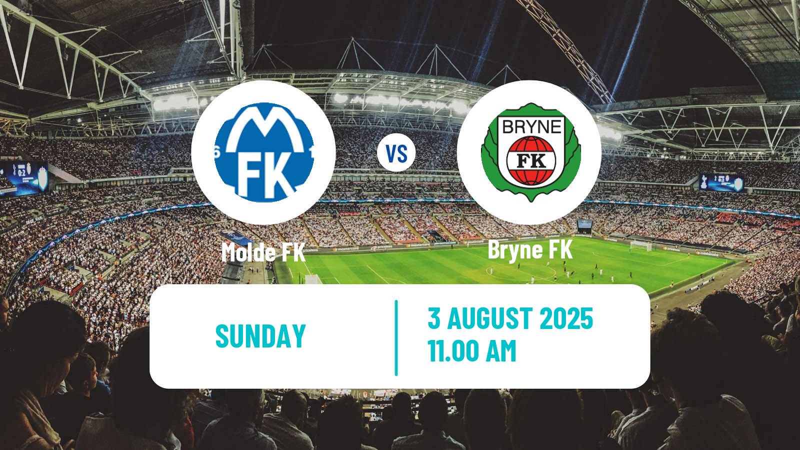Football Norwegian Eliteserien Molde - Bryne