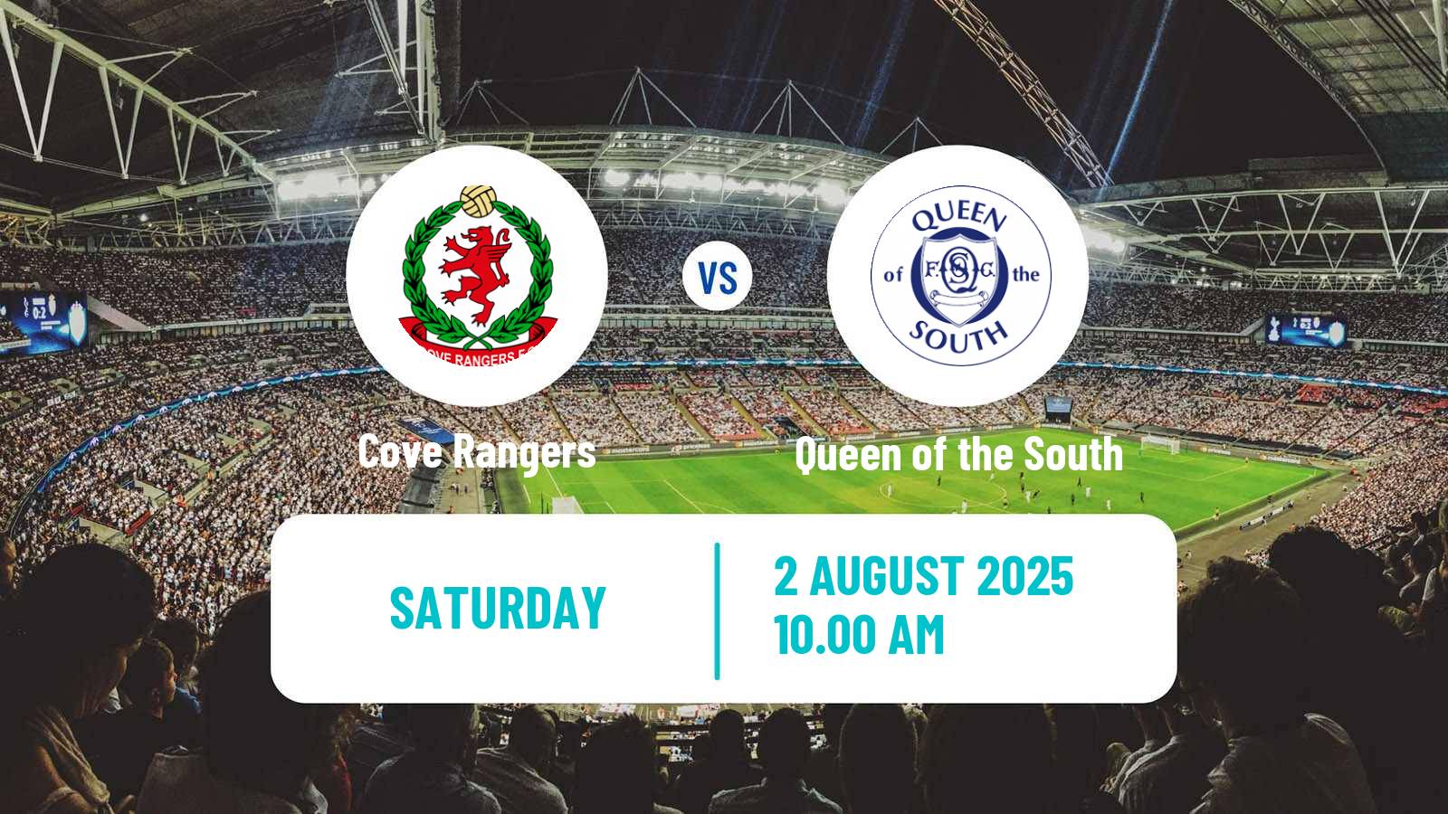 Football Scottish League One Cove Rangers - Queen of the South