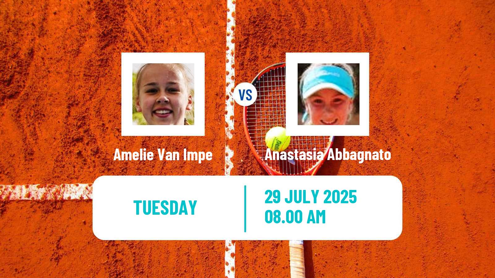 Tennis ITF W35 Knokke Heist Women Amelie Van Impe - Anastasia Abbagnato