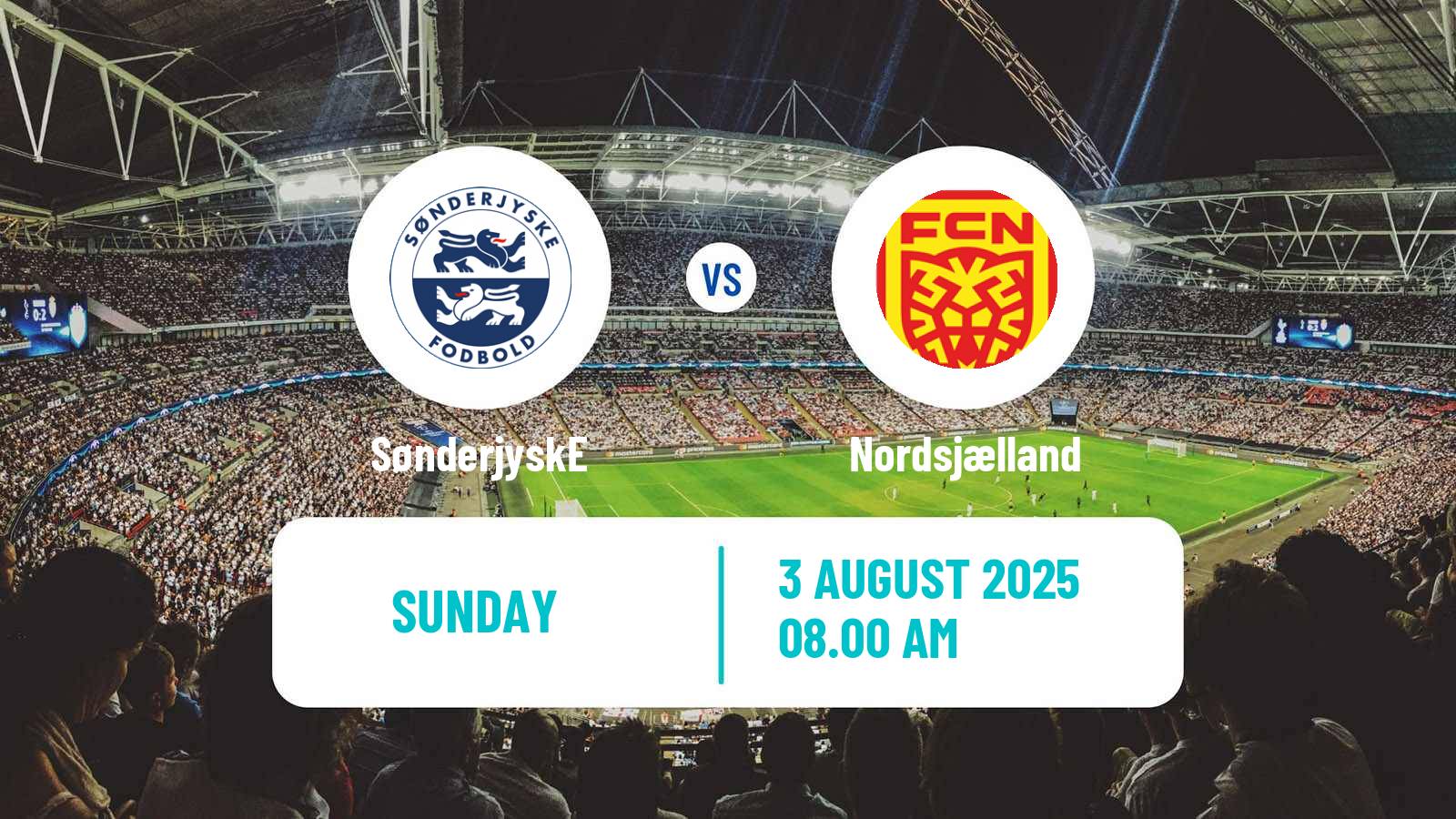 Football Danish Superliga SønderjyskE - Nordsjælland