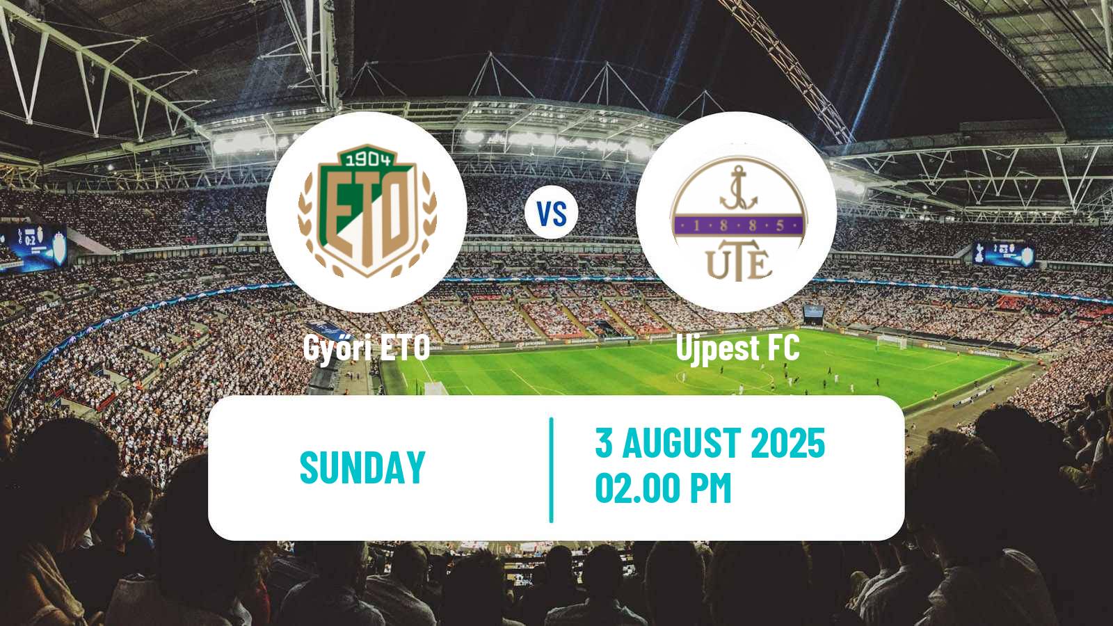 Football Hungarian NB I Győri ETO - Ujpest
