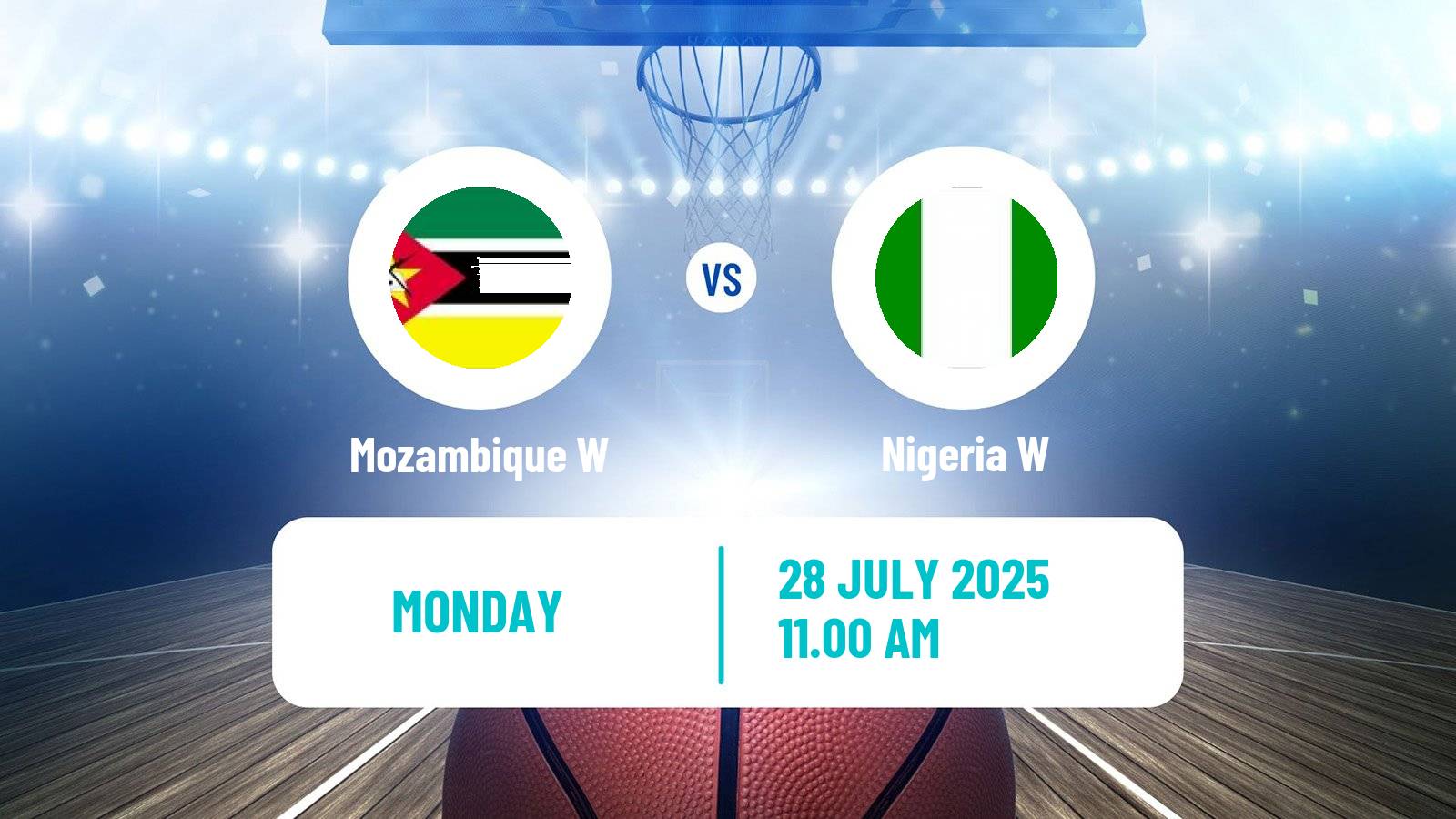 Basketball Afrobasket Women Mozambique W - Nigeria W