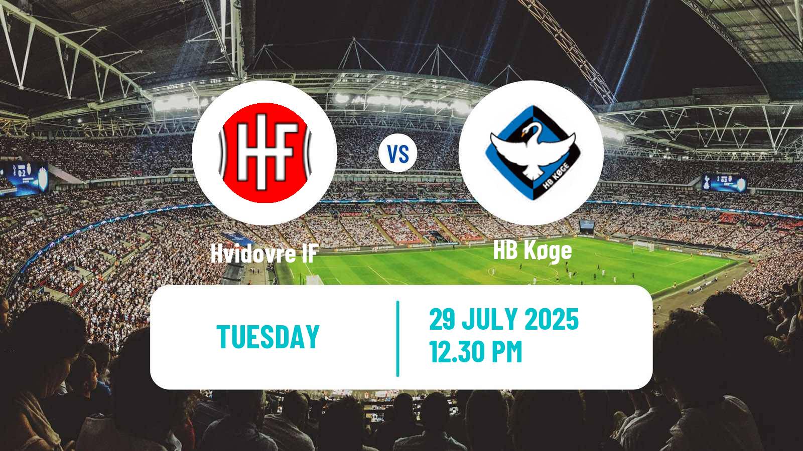 Football Danish Landspokal Cup Hvidovre - HB Køge