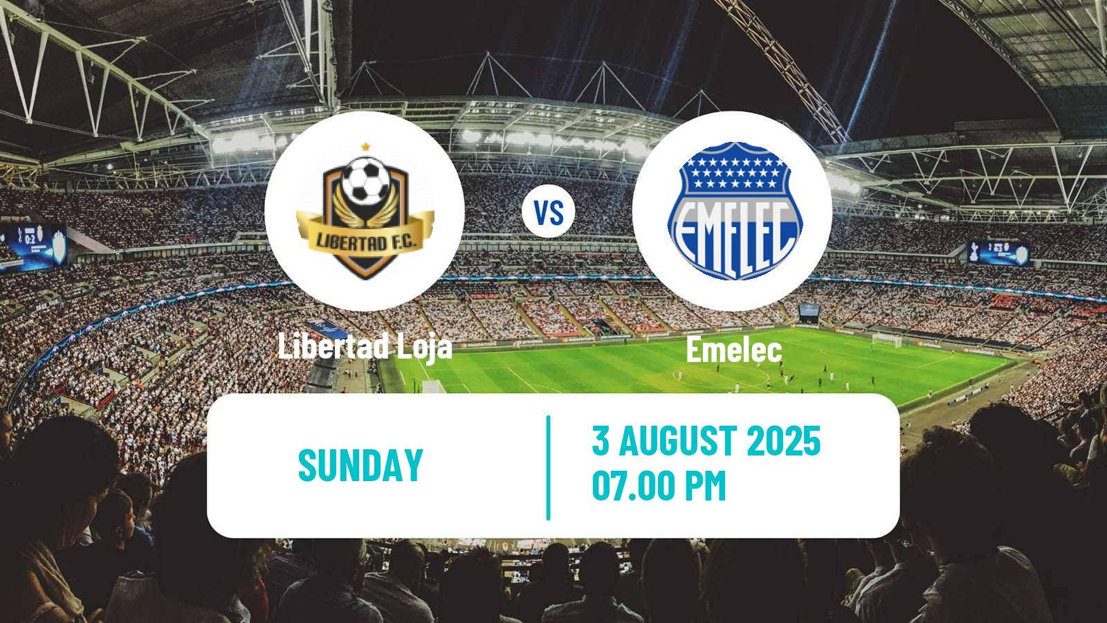 Football Ecuadorian Liga Pro Libertad Loja - Emelec
