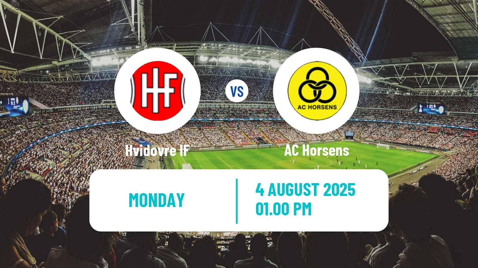 Football Danish 1 Division Hvidovre - Horsens